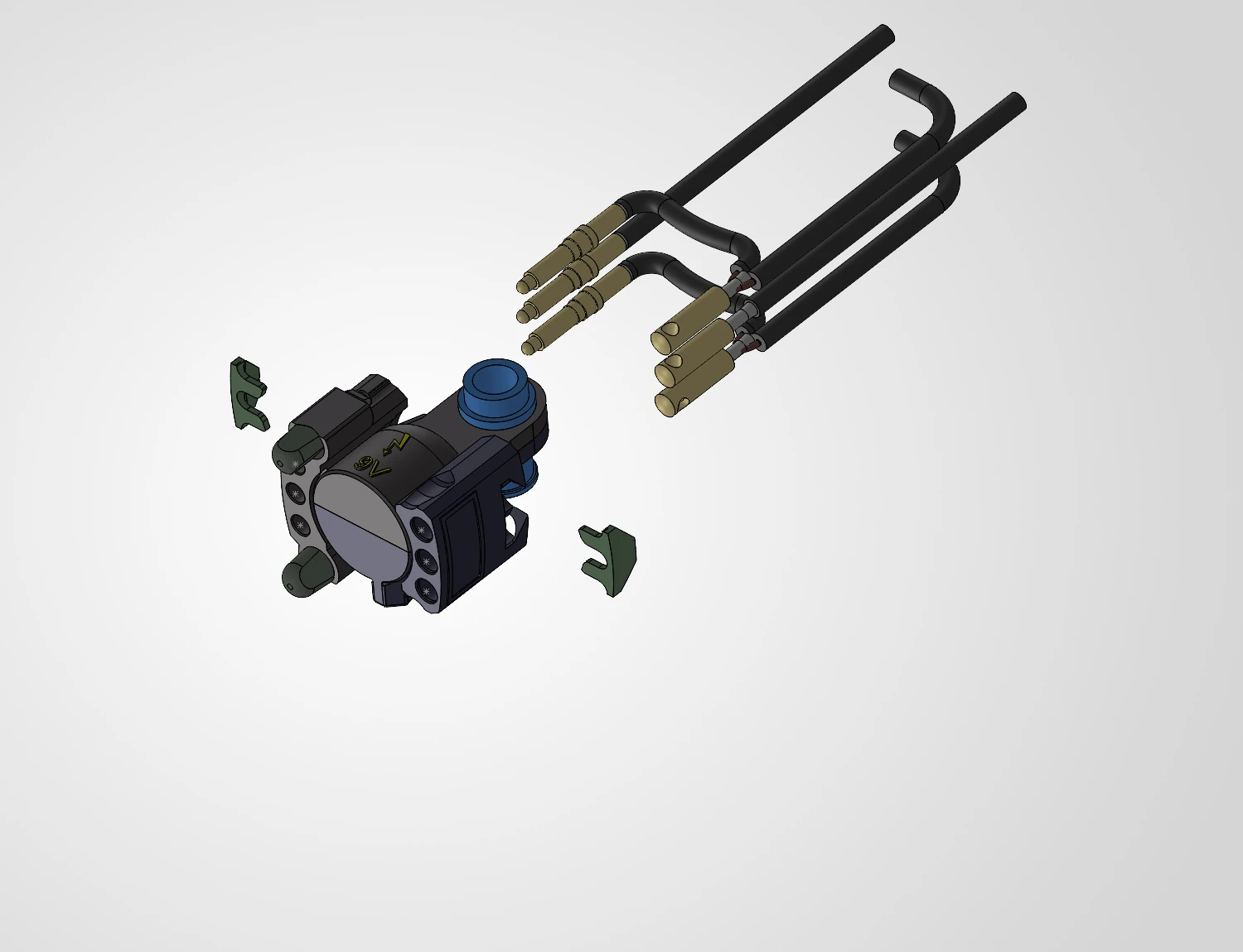 The assembly inserted into the coupler