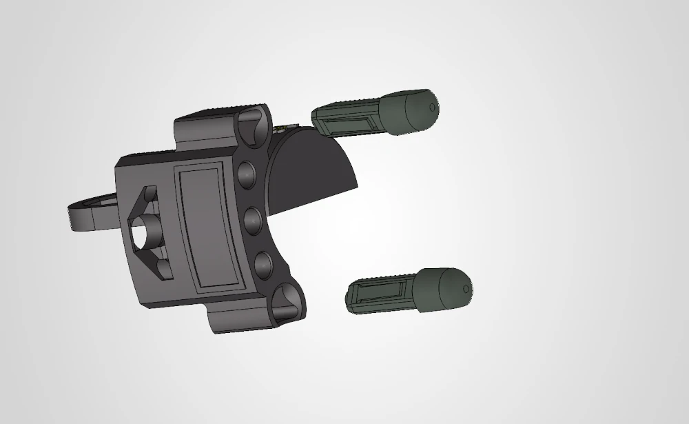 Coupler connected to a Plate, Modified 2 x 3 with Hole, Item No: 3176 with a Technic, Pin 1/2 without Friction Ridges, Item No: 4274