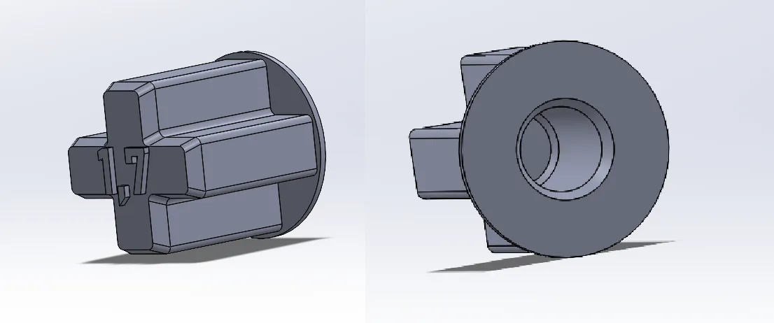 The 5mm variant of the cross-axle holders for 2mm axles