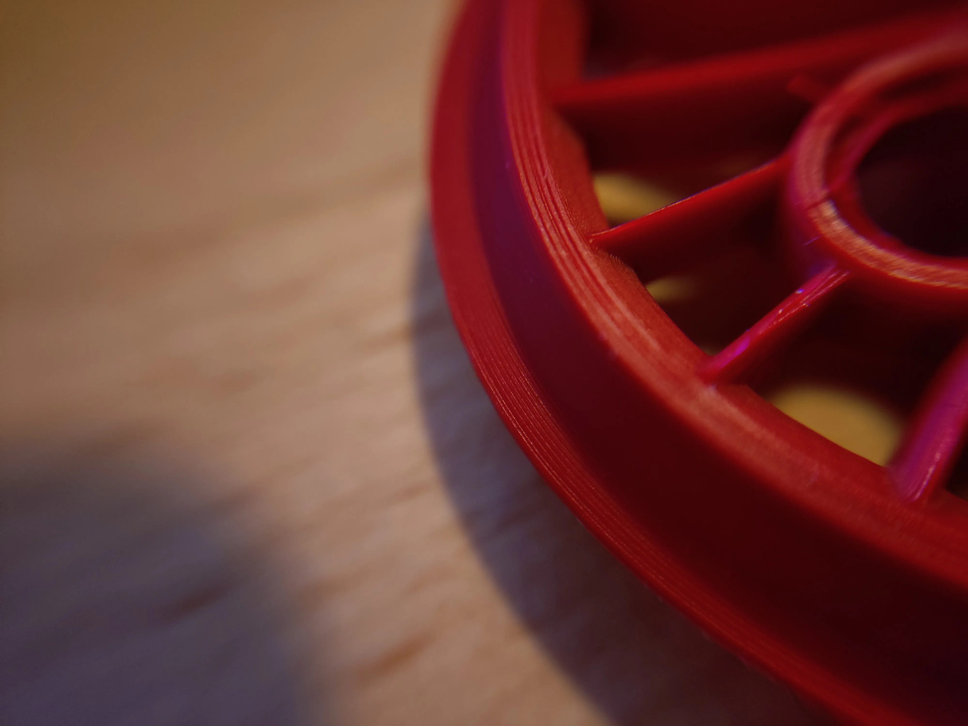 Printed train wheels